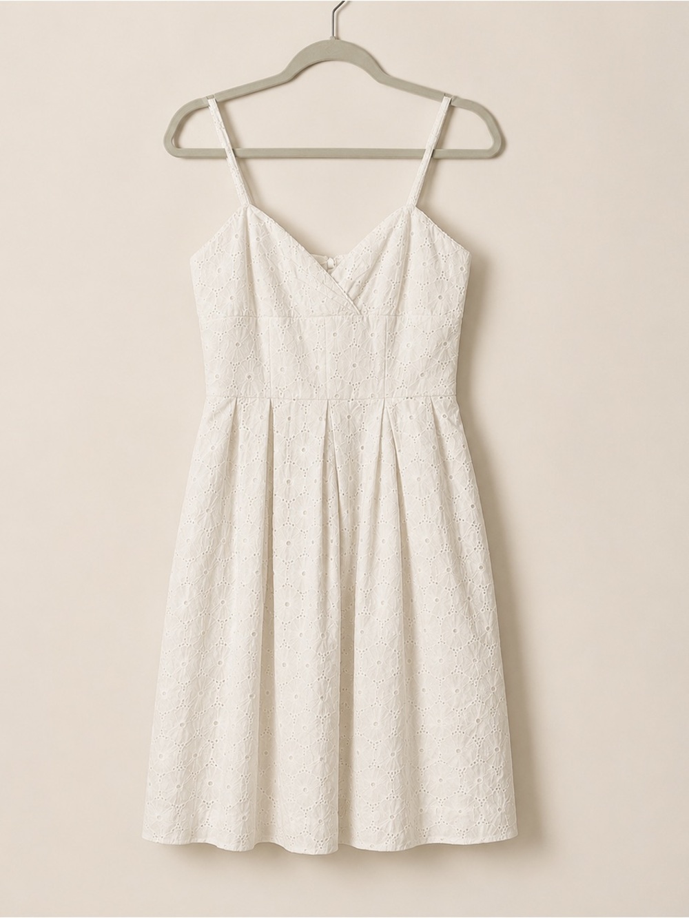 Lilly Pulitzer White Eyelet Fit & Flare‎ Sundress Size 6 Cottagecore